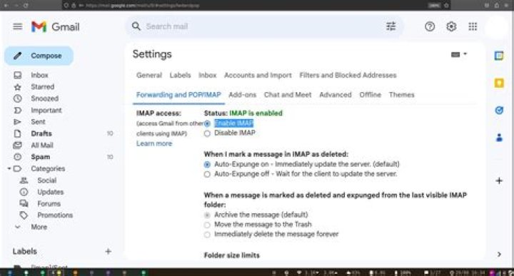 What is an IMAP client?