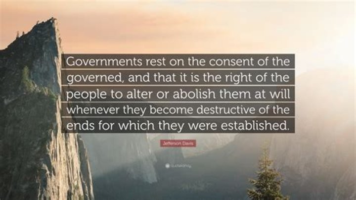 What is government by consent of the governed?