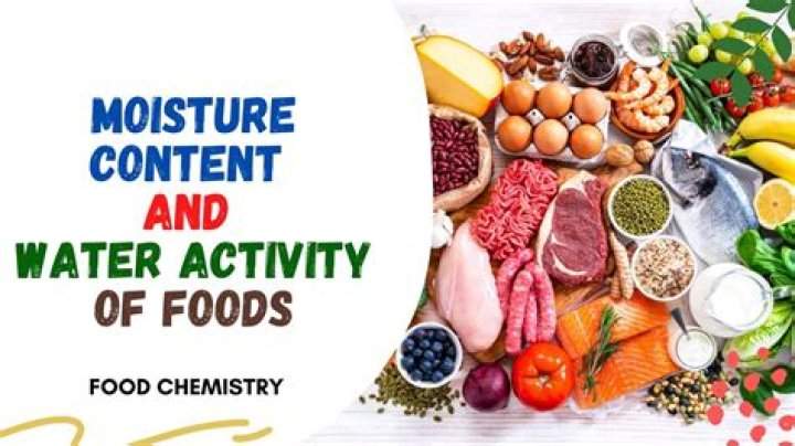 What is moisture content in food?