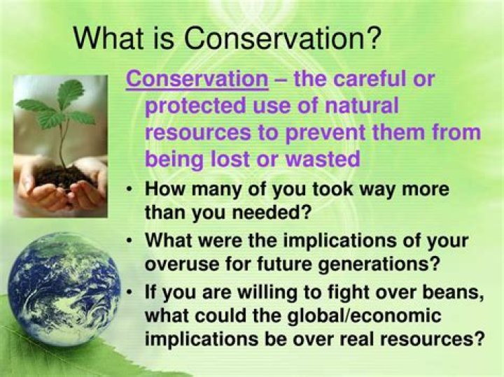 What is resource conservation?