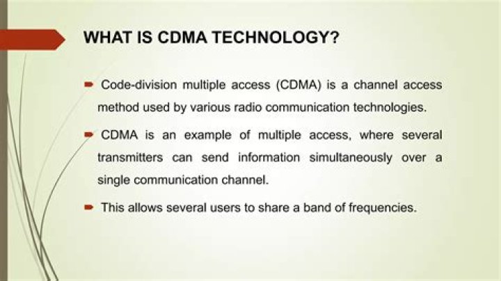 What is the CDMA technology?
