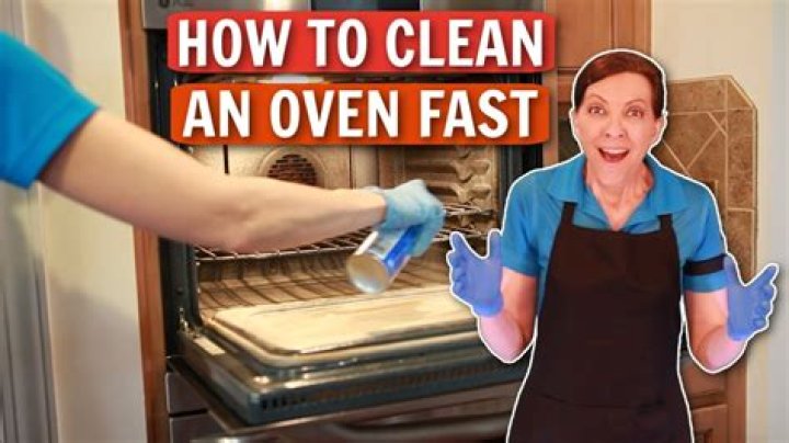 What is the easiest way to clean my oven quickly?