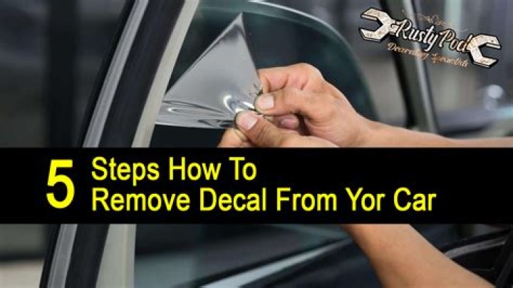 What is the easiest way to remove car decals?