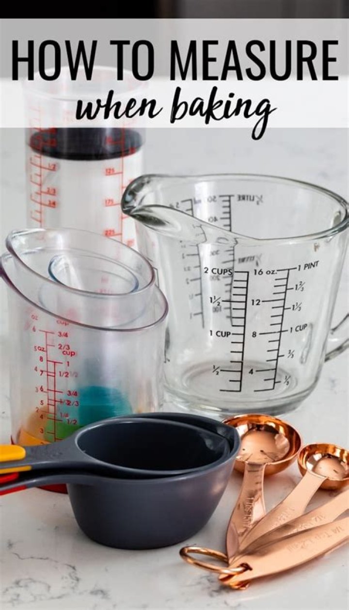 What is the meaning of measuring cup for dry ingredients?