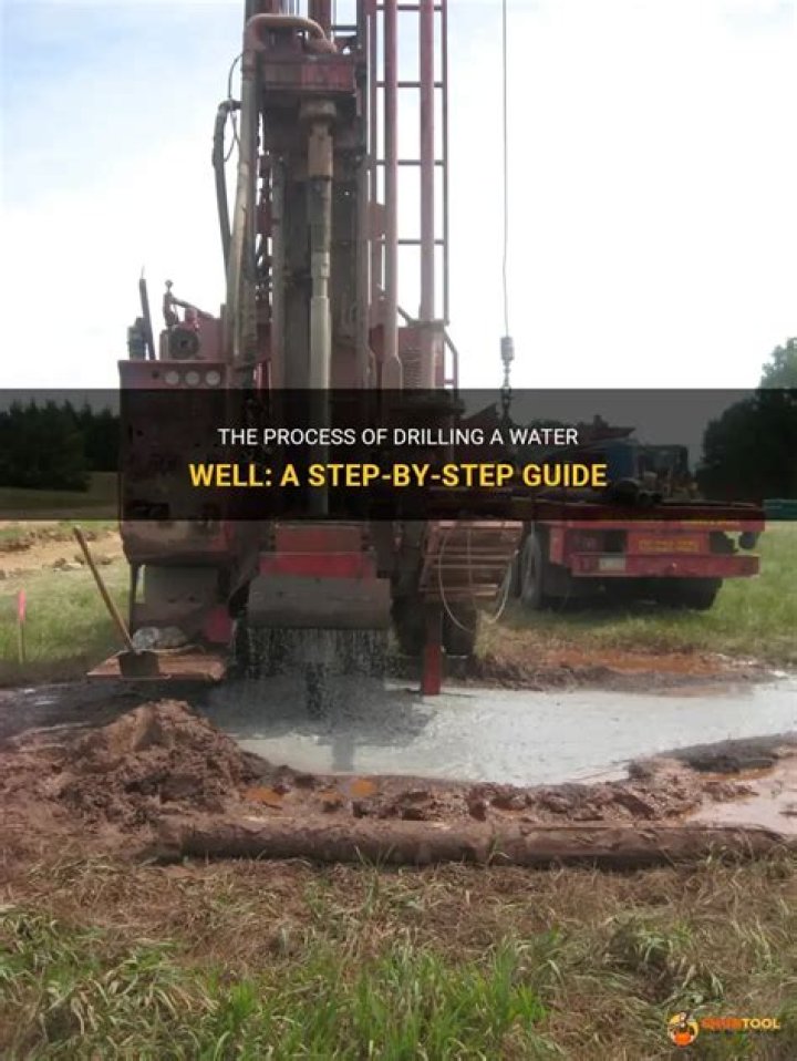 What is the process of drilling a water well?