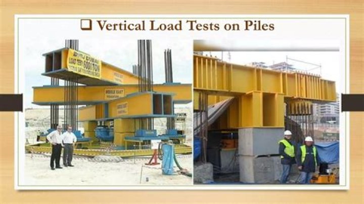 What is the purpose of pile load test?