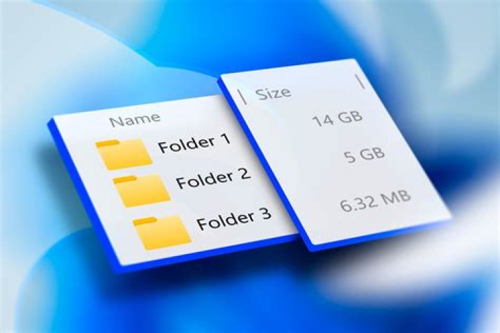 What is the size of a folder?
