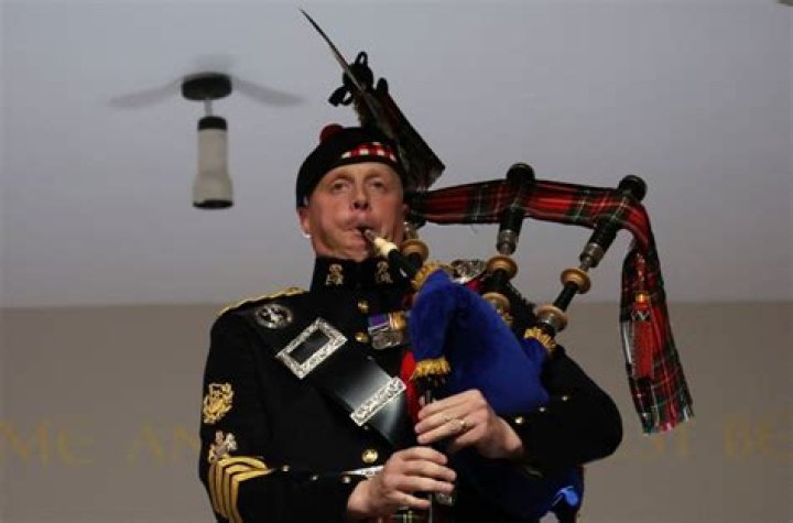 What song is played on bagpipes at funerals?