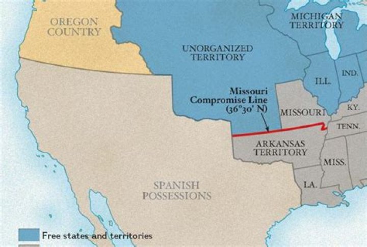 What were the 3 decisions in the Missouri Compromise?