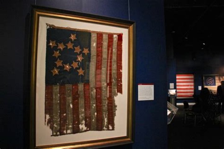 Where is the original American flag located?
