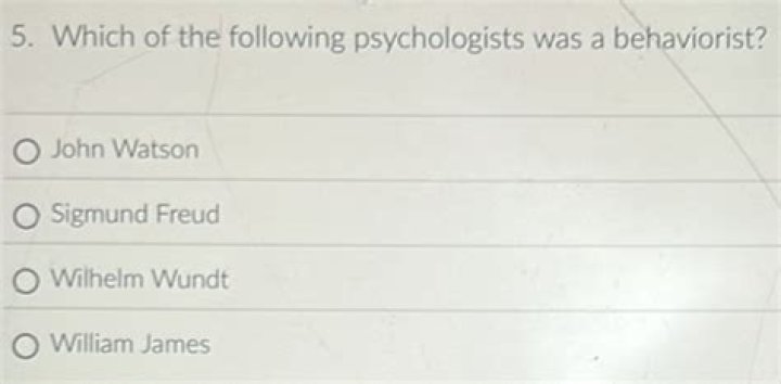 Which of the following psychologists was a behaviorist?