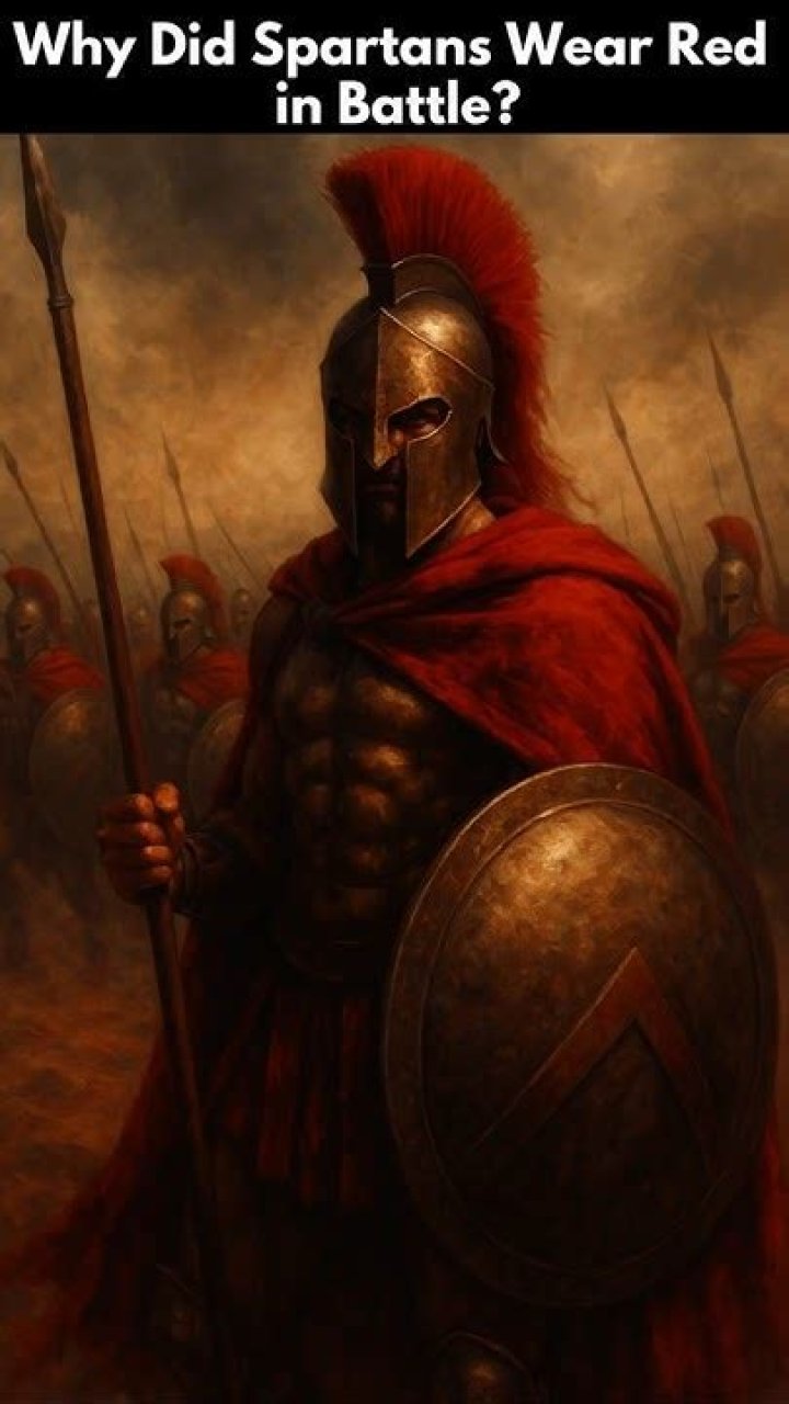 Why did Spartans wear red?