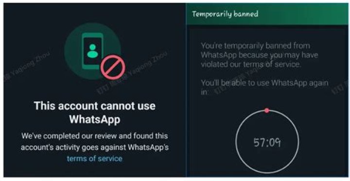 Why has WhatsApp banned me?